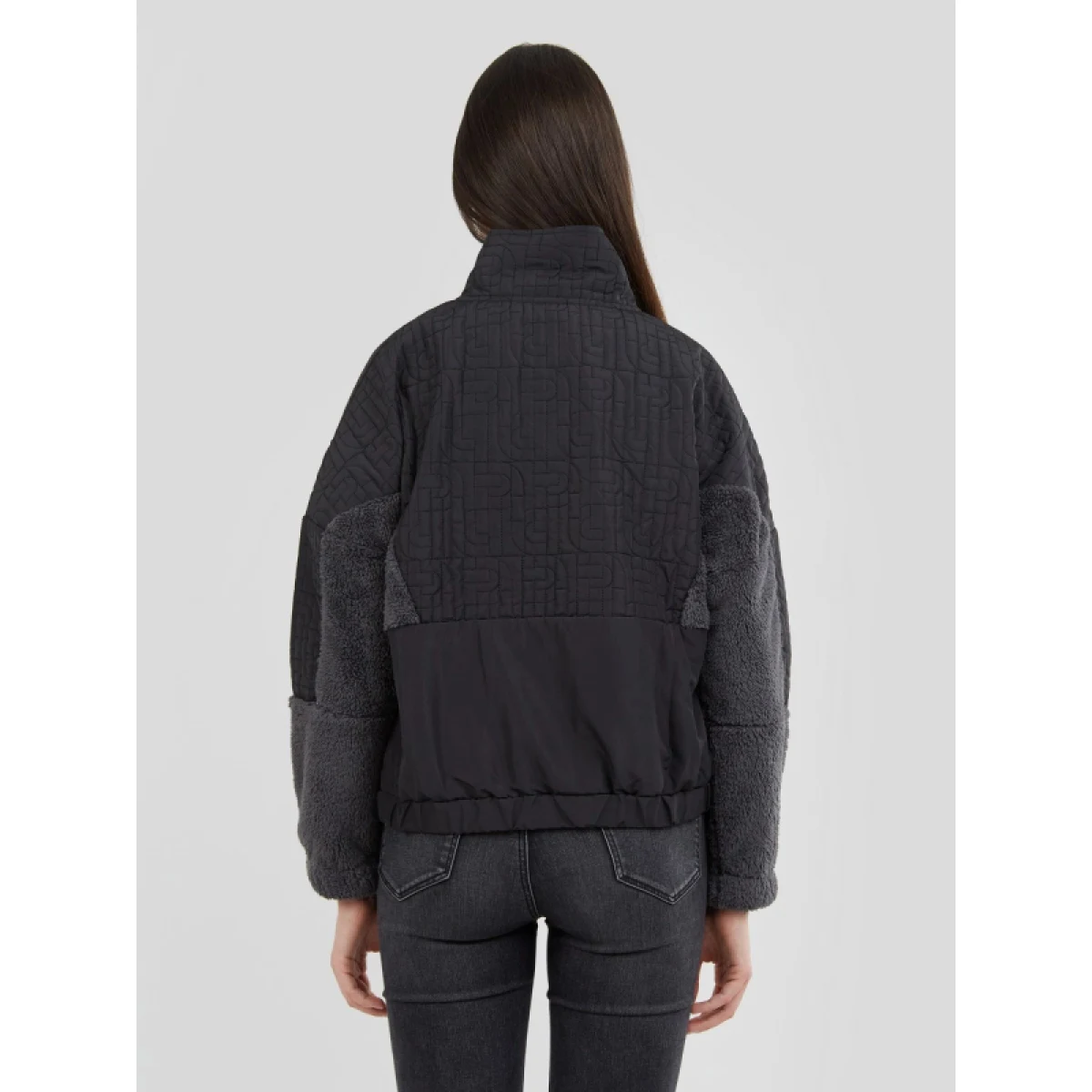 Dámska flisová mikina FUNDANGO Calypso Hybrid Pullover-890-black · záber 3