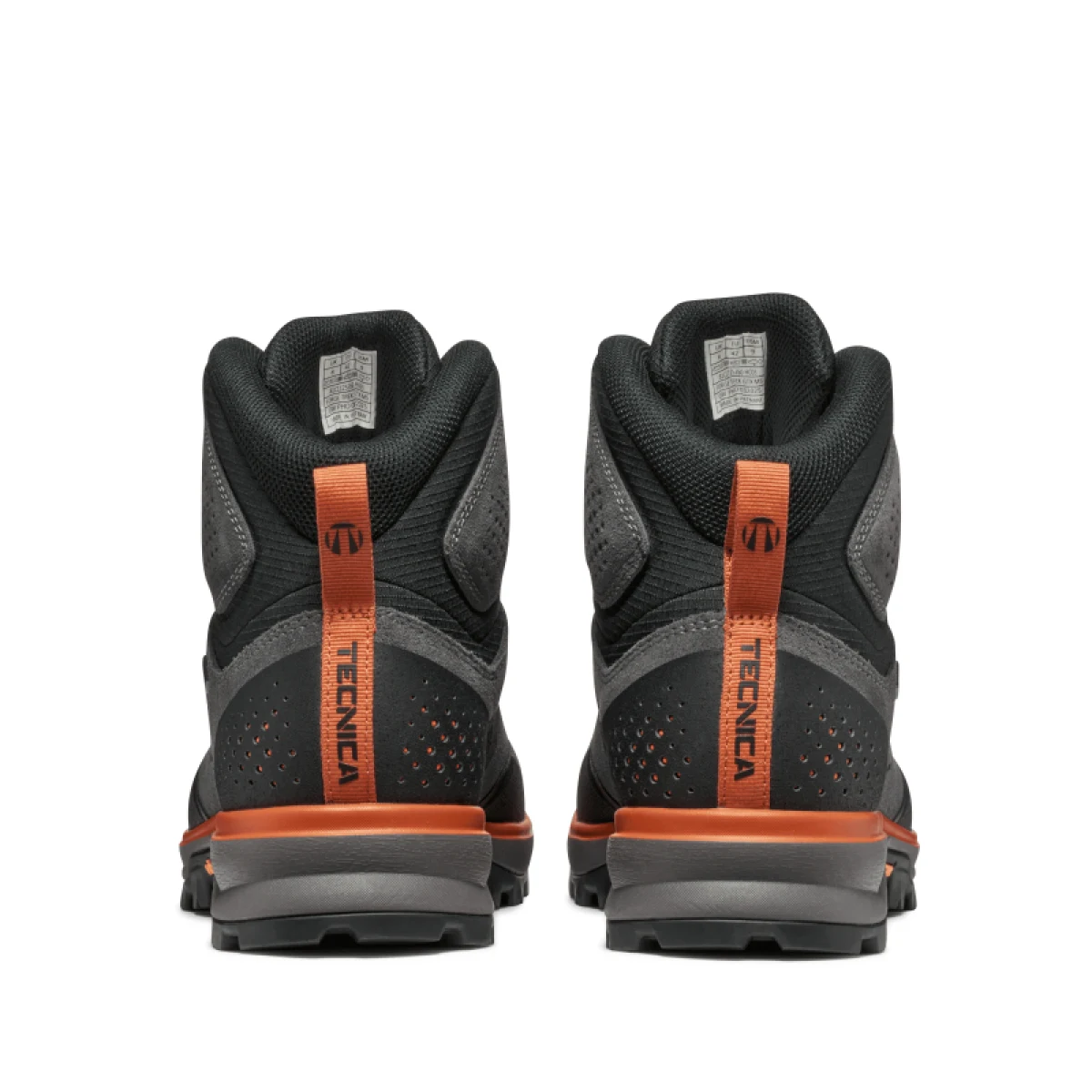 Pánska vysoká turistická celokožená obuv TECNICA Forge TRK GTX Ms, dark grey orange · záber 4