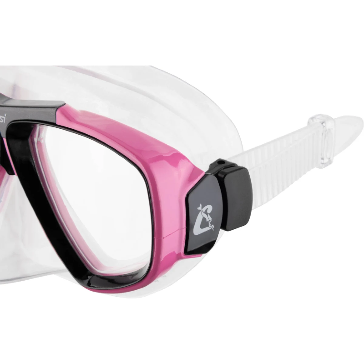 Potápačská maska CRESSI FOCUS MASK SIL CLEAR FRAME PINK · záber 4