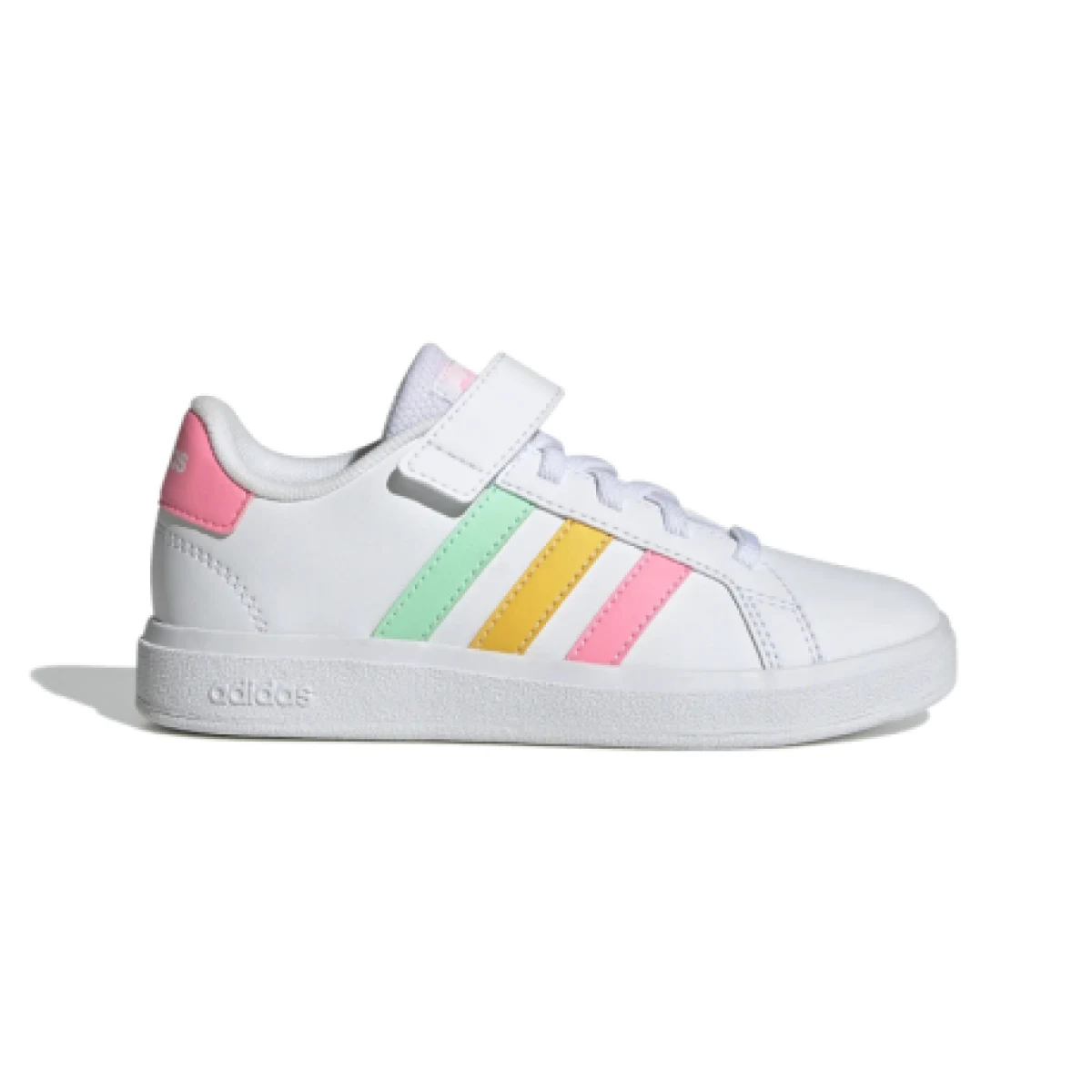 Dievčenská rekreačná obuv ADIDAS Grand Court cloud white pulse mint beam pink · záber 1