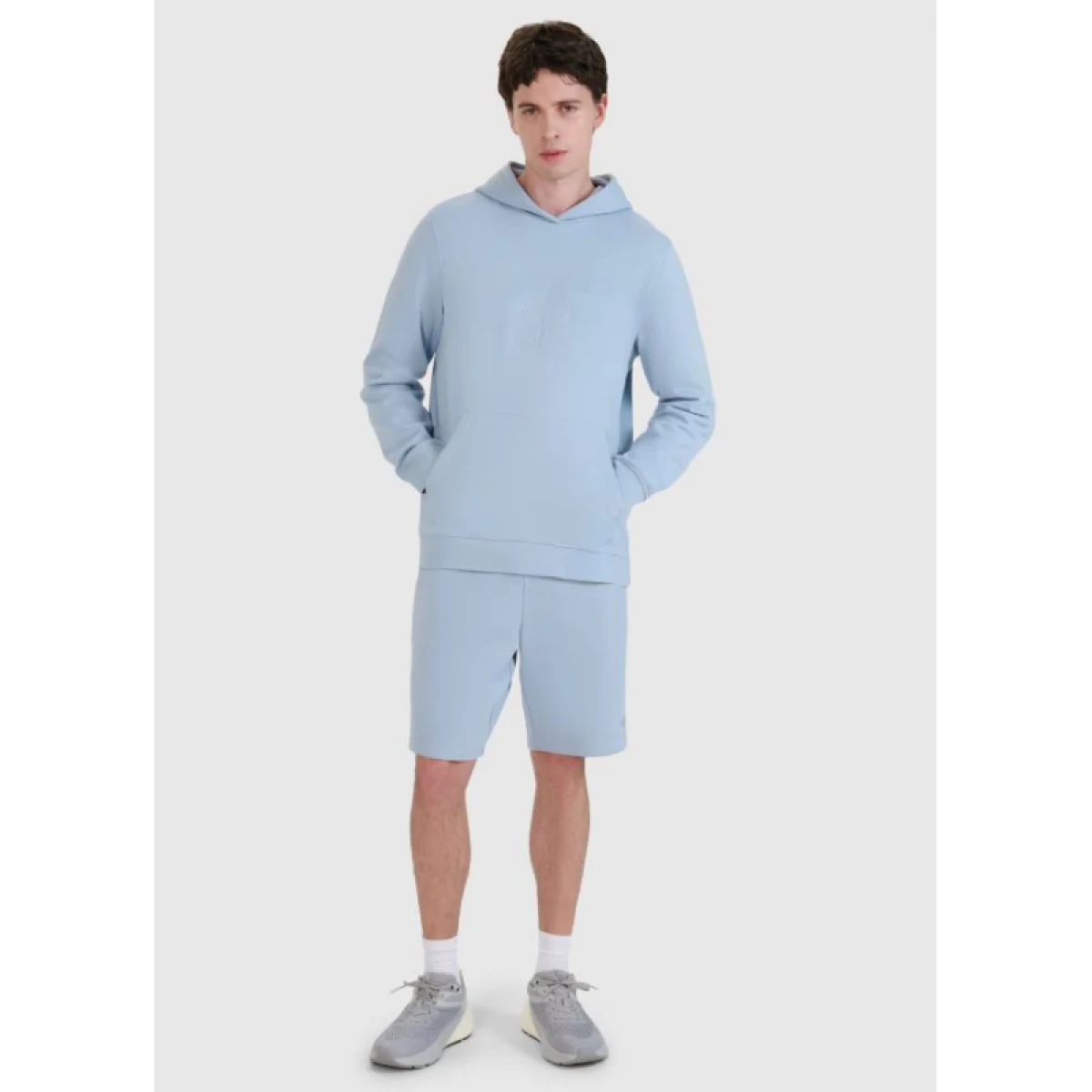 Pánske teplákové kraťasy 4F SHORTS CAS M571-34S-LIGHT BLUE · záber 2