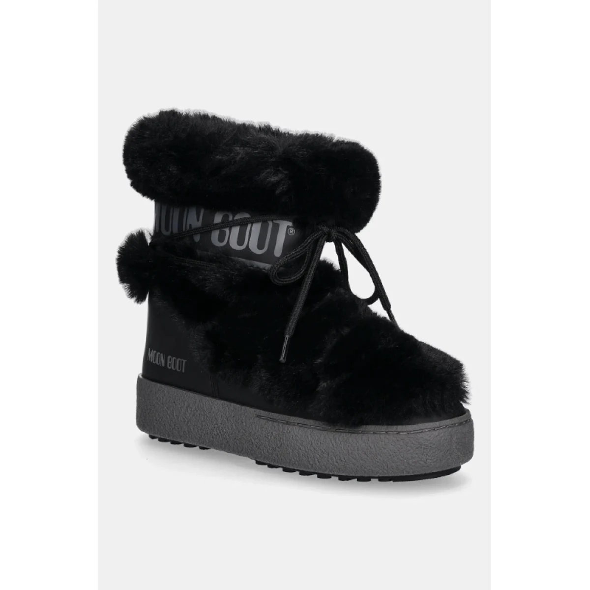 Dámske členkové zimné topánky MOON BOOT MB LTRACK FAUX FUR WP, N001 BLACK · záber 3