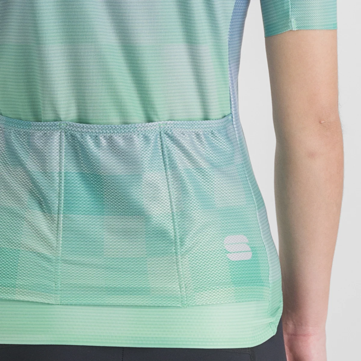 Dámsky cyklistický dres s krátkym rukávom SPORTFUL Rocket w jersey, chalk violet jade cream · záber 5