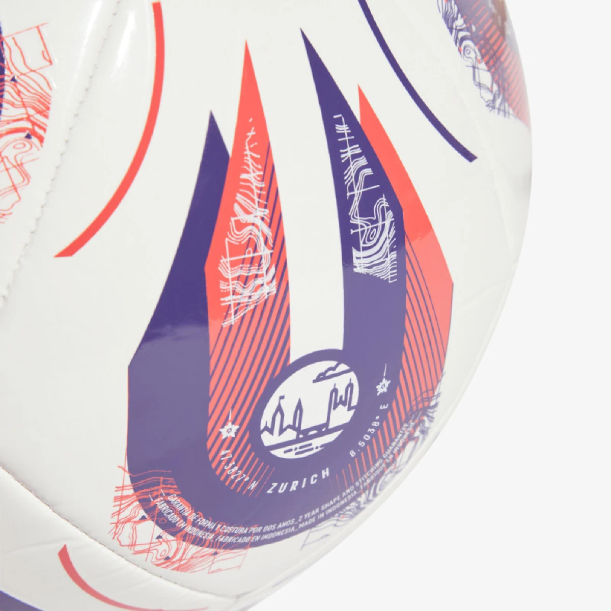 Futbalová lopta ADIDAS W EURO25 CLB WHITE PANTON PANTON · záber 3