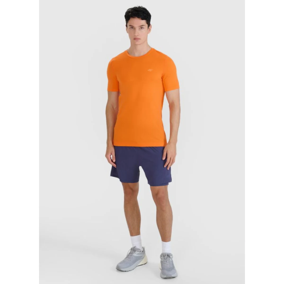 Pánske bežecké tričko s krátkym rukávom 4F TSHIRT FNK-WSS25TFTSM1262-70S-ORANGE · záber 5