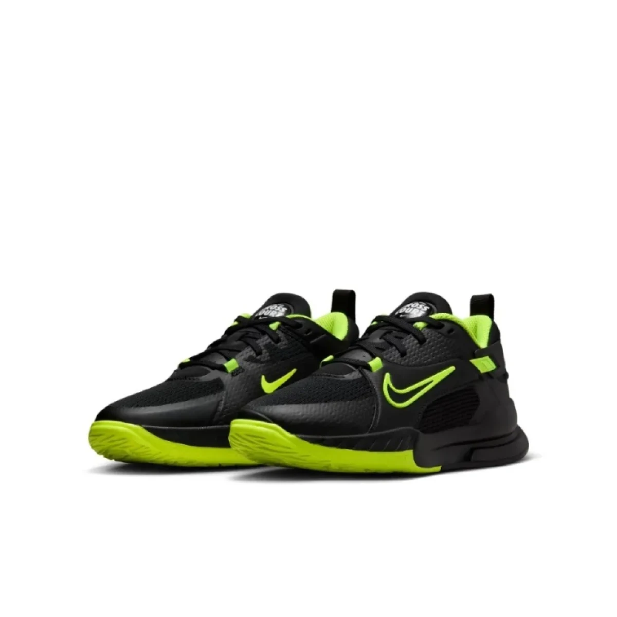 Chlapčenská halová obuv NIKE Crosscourt black volt white · záber 3