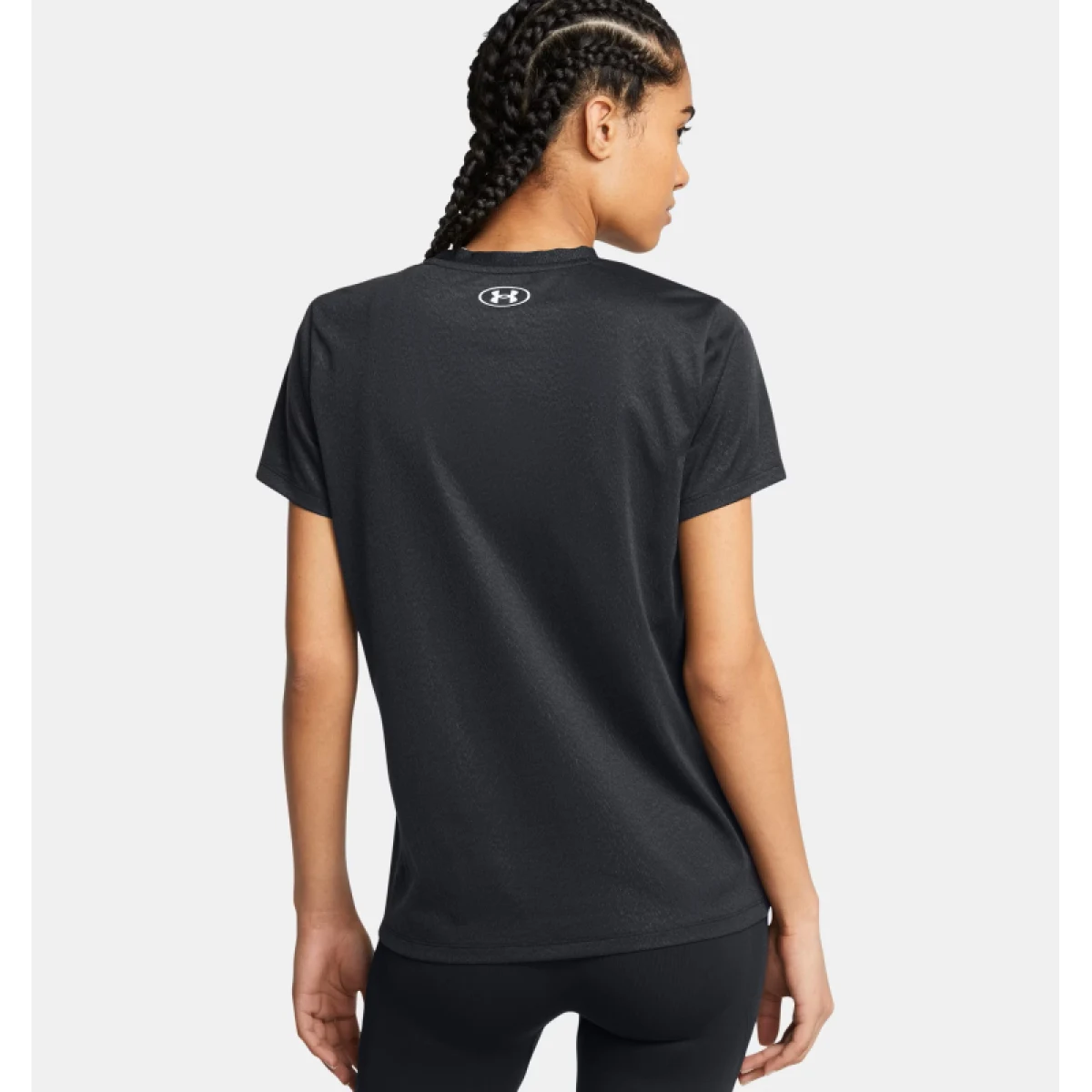 Dámske tréningové tričko s krátkym rukávom UNDER ARMOUR Tech Riddle SSC-BLK · záber 3