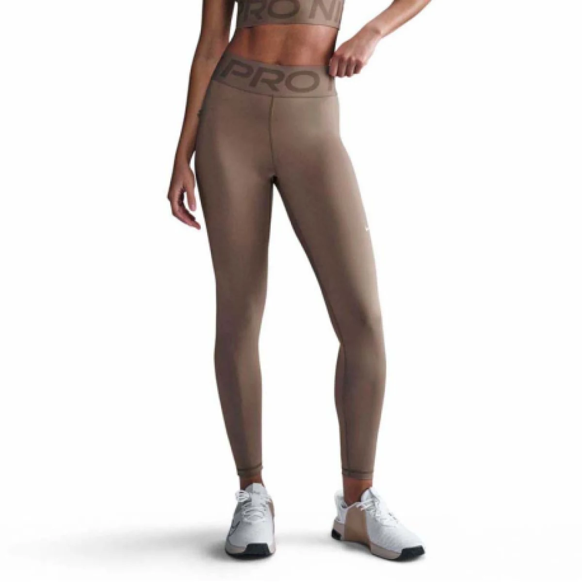Dámske legíny NIKE PRO W NP SCULPT DF HR TIGHT-233-Brown · záber 1