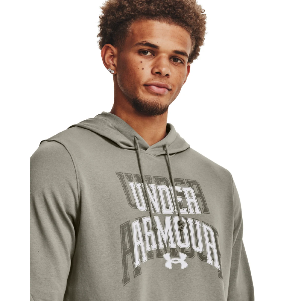 Pánska mikina s kapucňou UNDER ARMOUR UA Rival Terry Graphic HD-GRN · záber 2