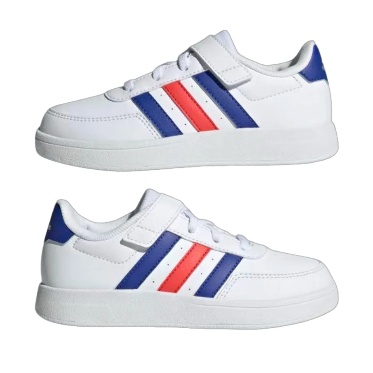 Chlapčenská rekreačná obuv ADIDAS Breaknet 2.0 K cloud white lucid blue bright red · záber 3