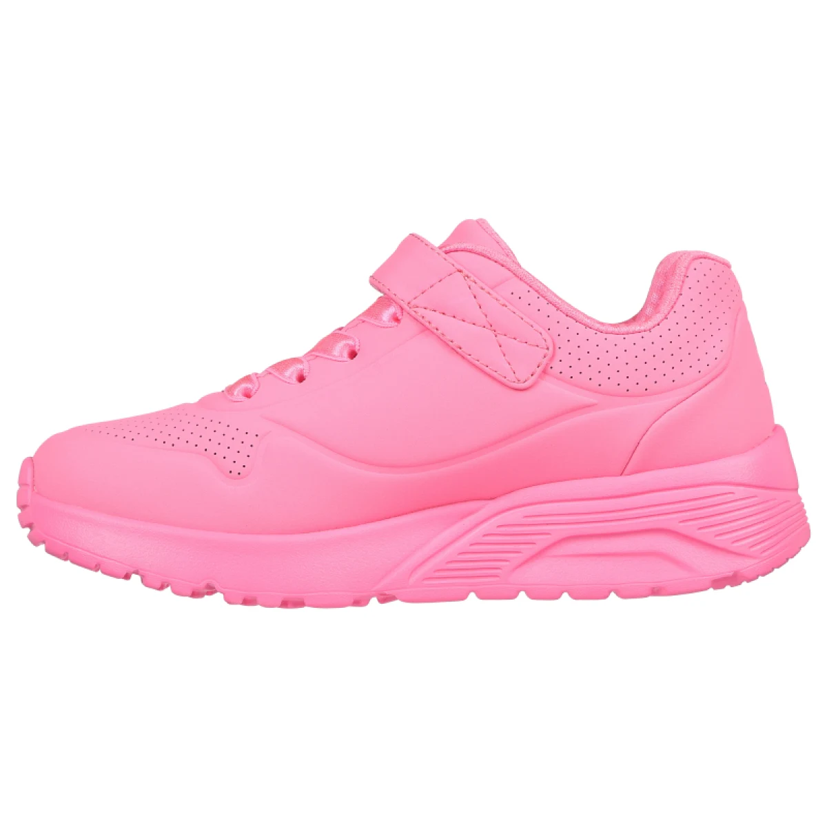 Dievčenská rekreačná obuv SKECHERS Uno Lite K neon pink · záber 3