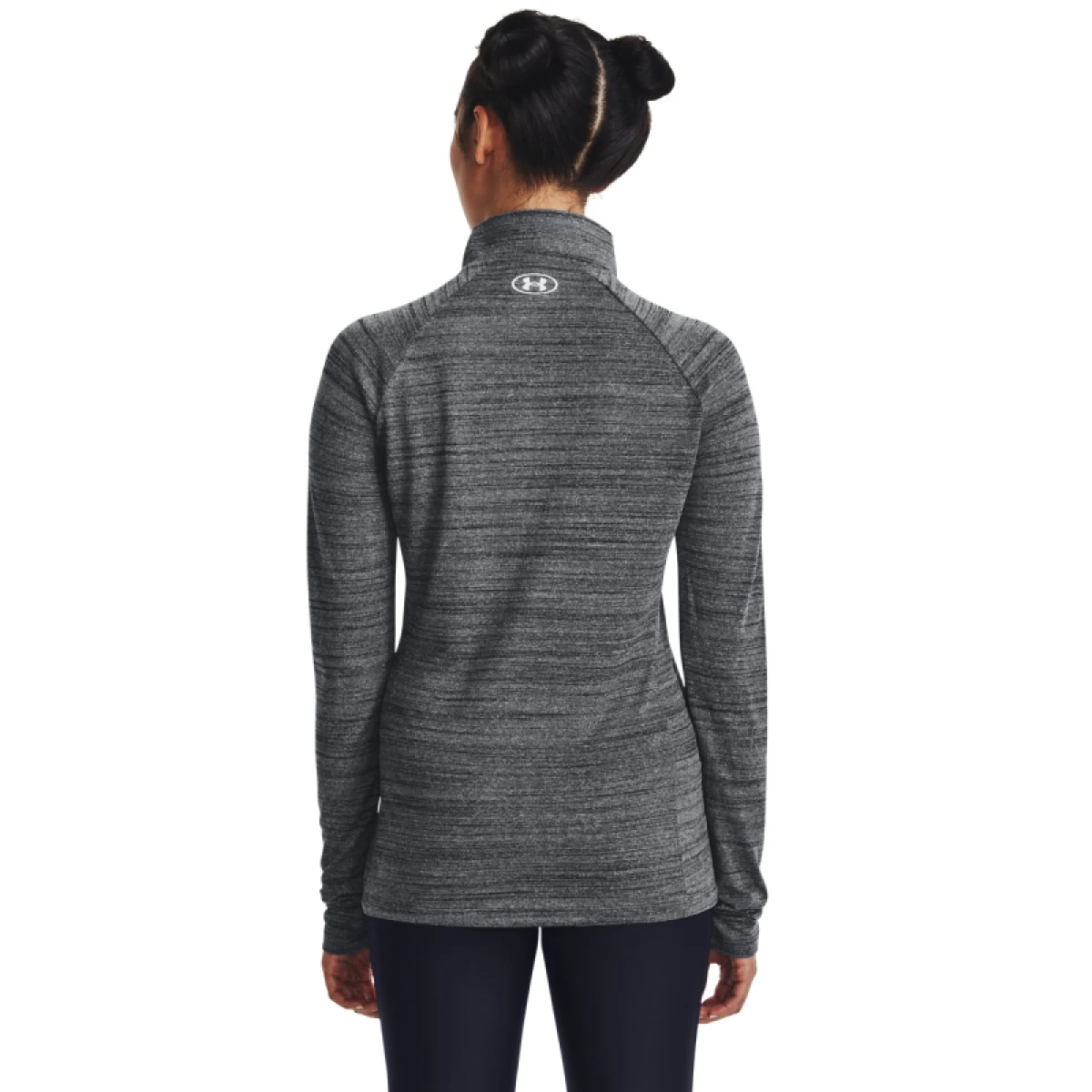 Dámska tréningová mikina s 1 2 zipsom UNDER ARMOUR Evolved Core Tech A1 Zip -BLK · záber 3