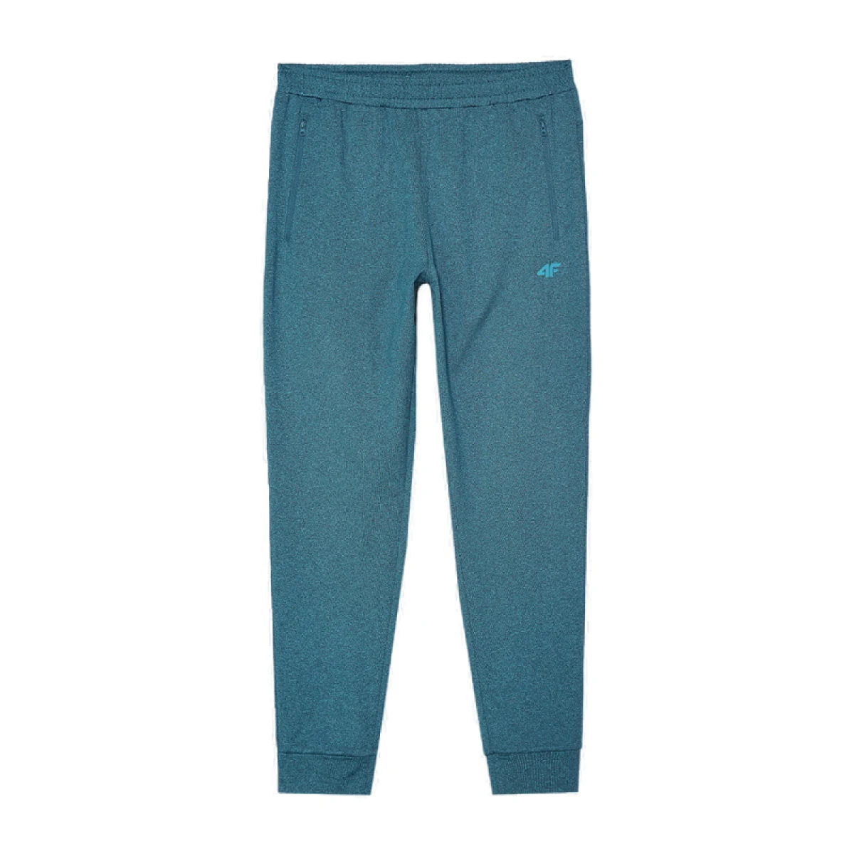 Pánske zateplené tepláky 4F TROUSERS FNK-WAW24TFTRM682-46M-TEAL MELANGE · záber 4