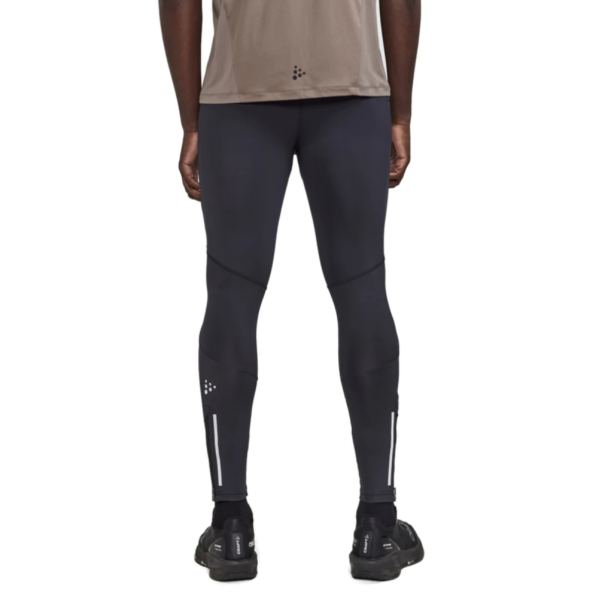 Pánske bežecké zateplené legíny CRAFT ADV ESSENCE ZIP TIGHTS 2 M-999000-Black · záber 2