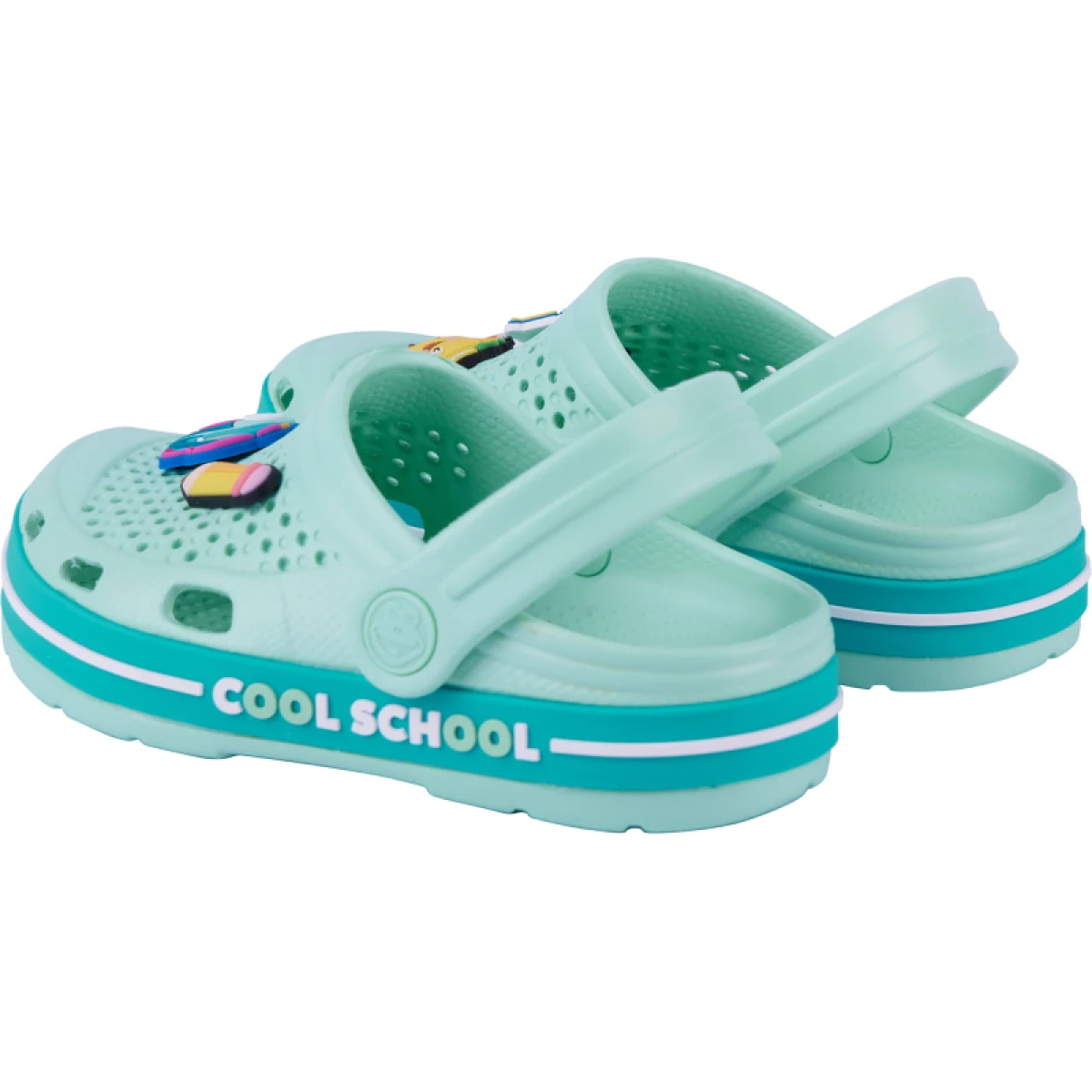 Dievčenské kroksy (rekreačná obuv) COQUI Lindo + Amulet light mint turquoise · záber 5