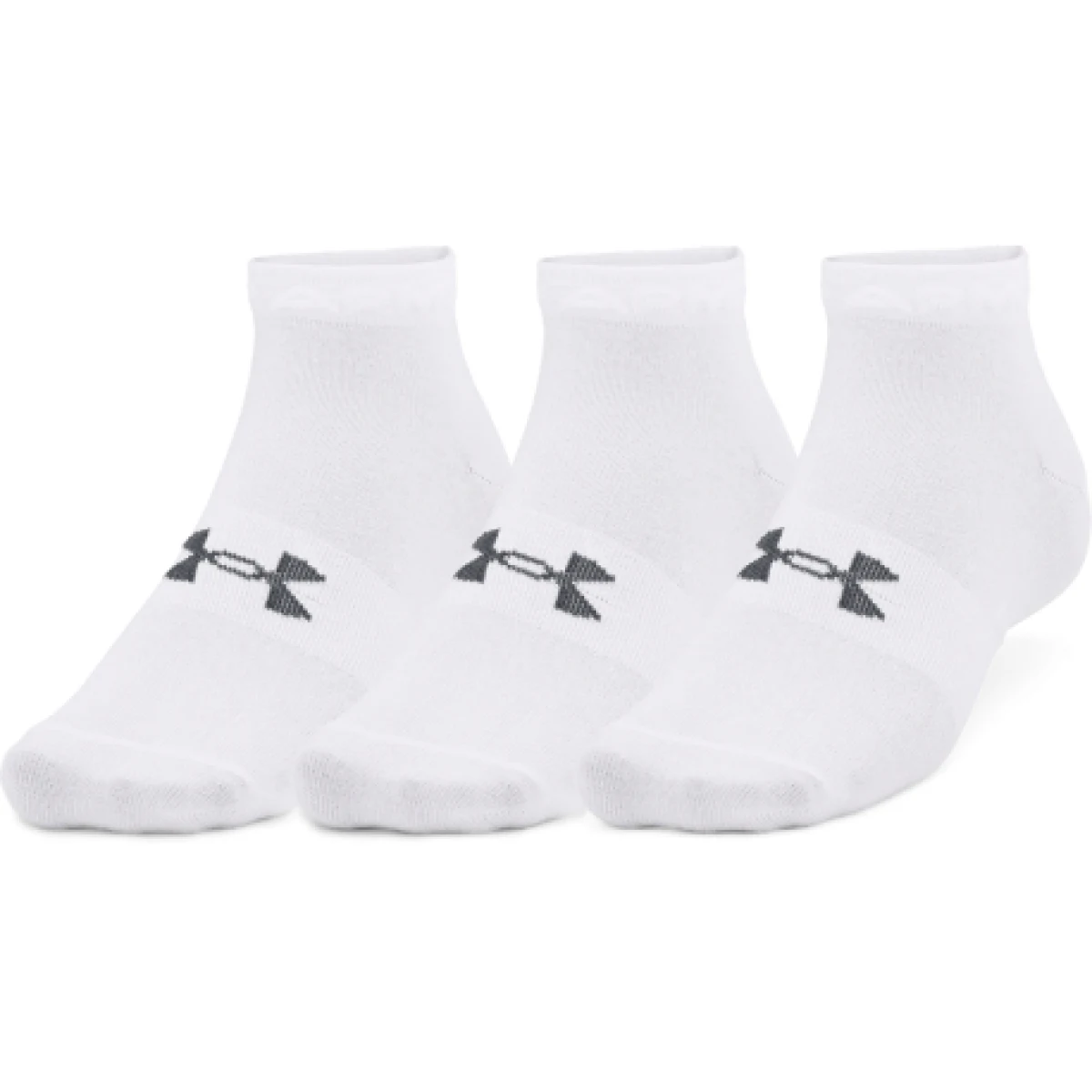 Ponožky UNDER ARMOUR UA Essential Low Cut 3 pack-WHT-1365745-100 · záber 1