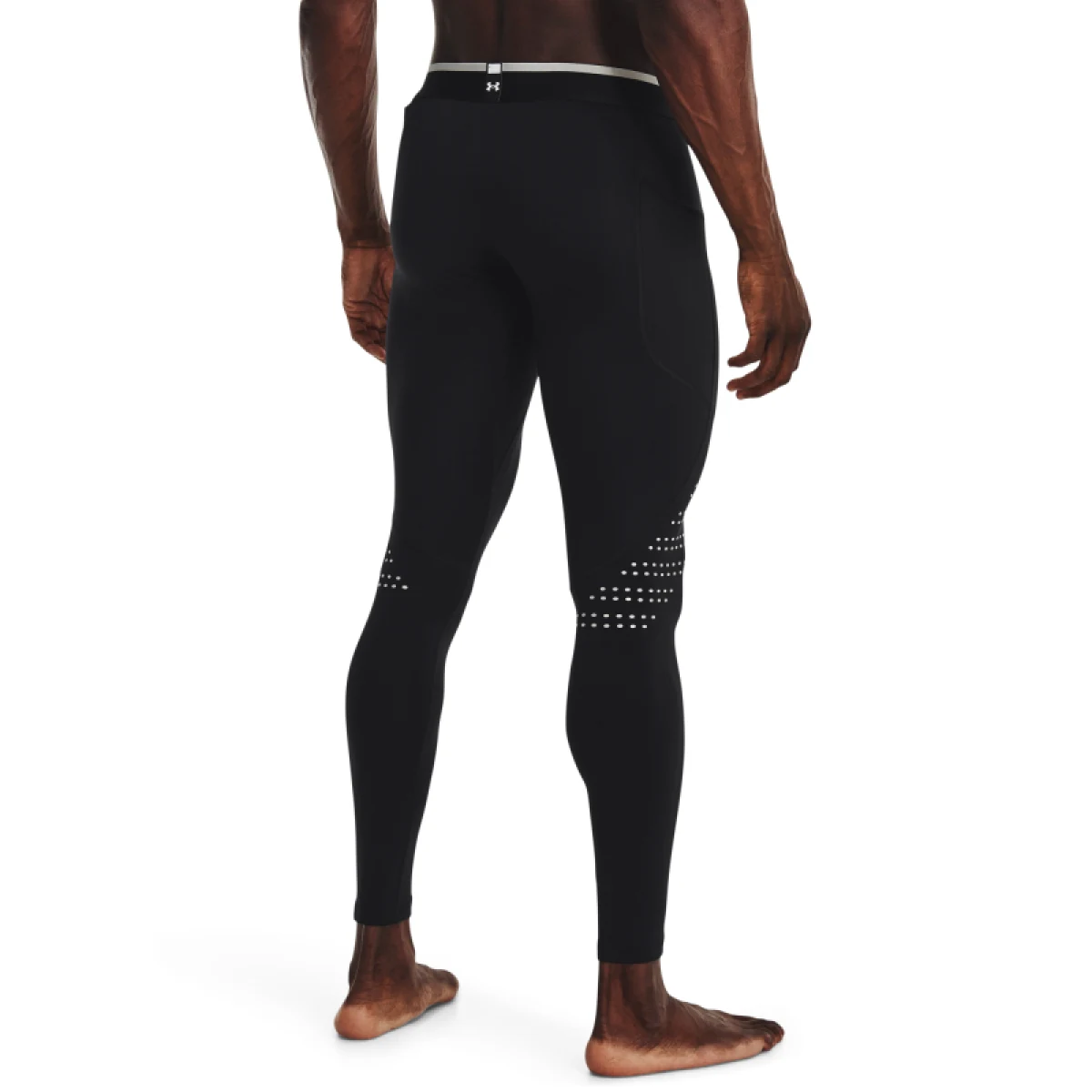 Pánske kompresné legíny UNDER ARMOUR UA ColdGear Armour Novelty Legging-BLK-1373833-001 · záber 2