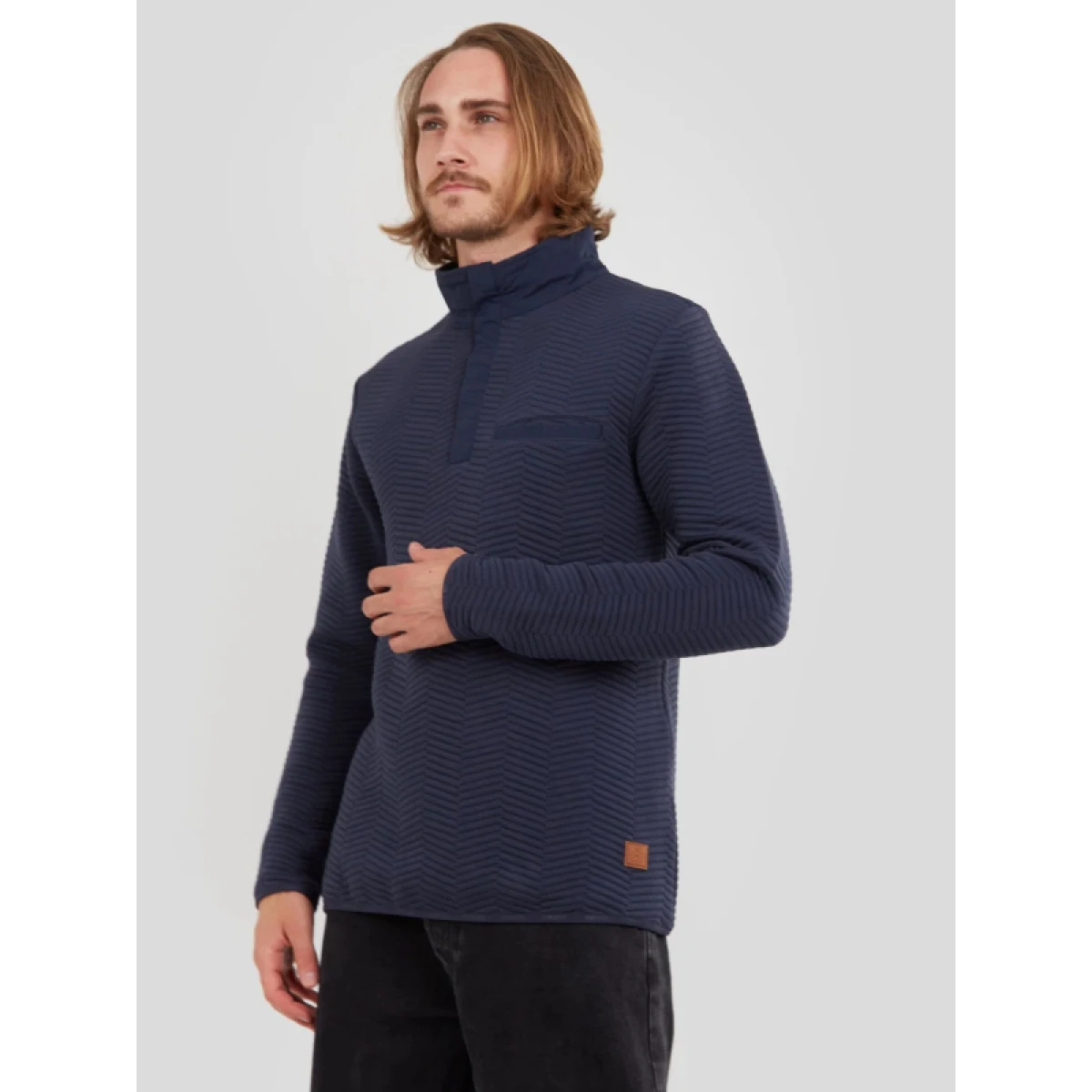 Pánska mikina FUNDANGO Vertigo Sweatshirt-486-patriot blue · záber 2