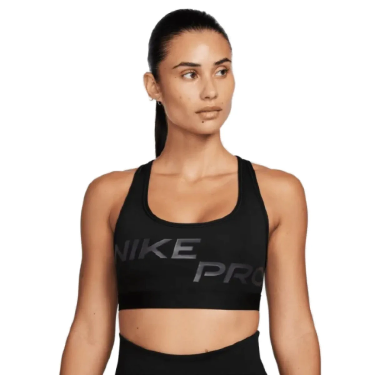 Dámska tréningová športová podprsenka NIKE PRO W DF SWSH LGT SPT GRX BRA-FN2749-010-black · záber 1