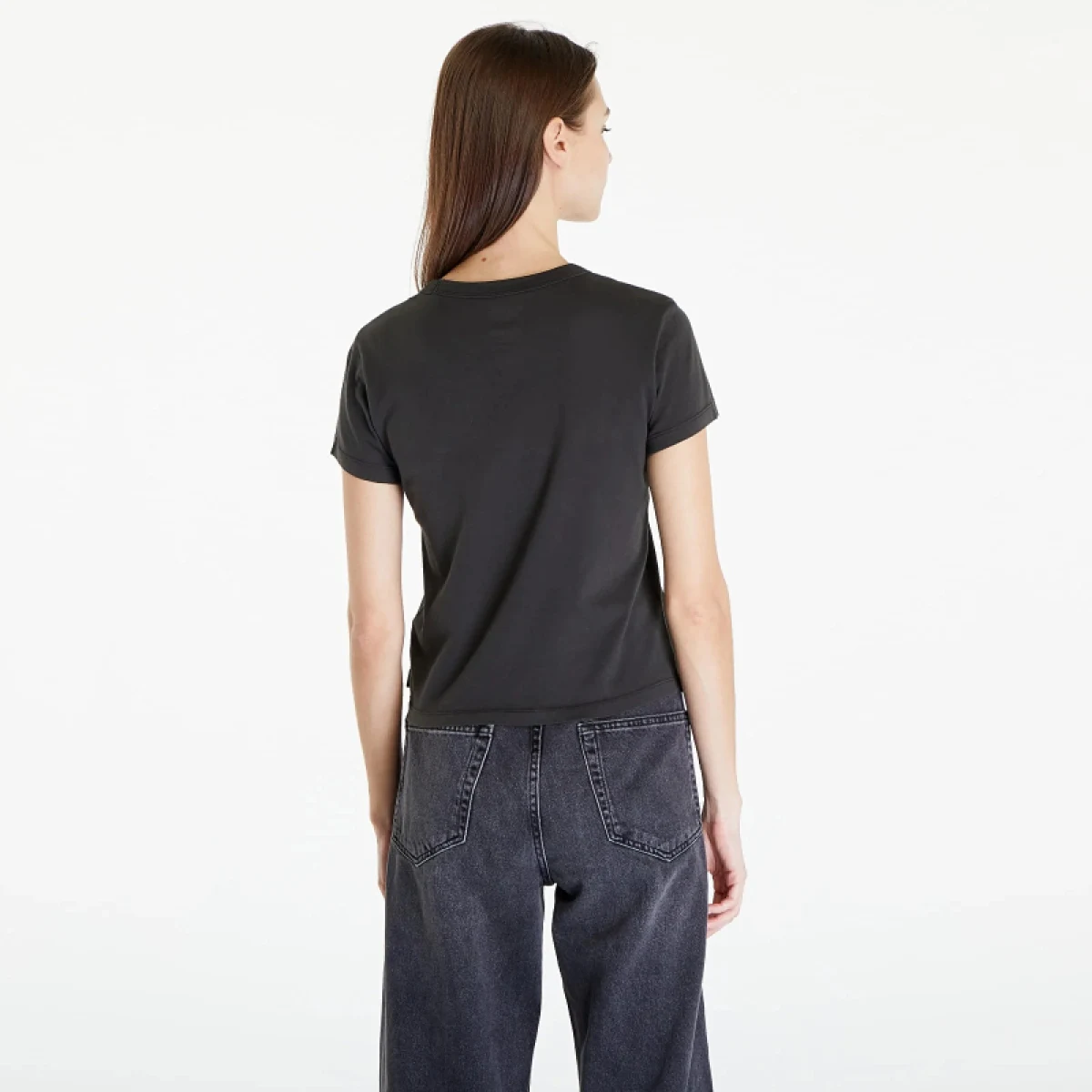 Dámske tričko s krátkym rukávom VANS RUGGED BOX LOGO MINI-Black · záber 3