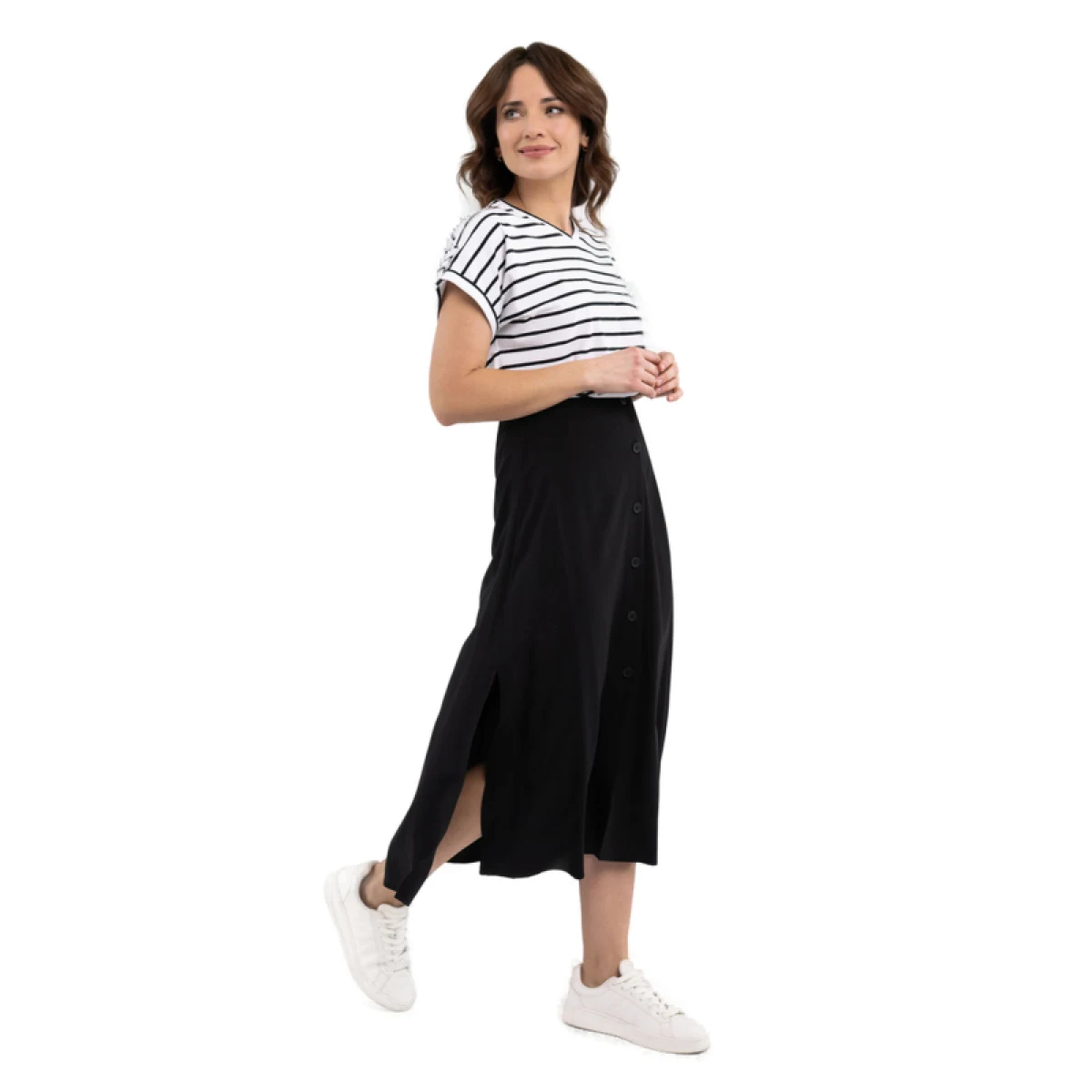 Dámske tričko s krátkym rukávom VOLCANO T-PORTO-700-BLACK · záber 3