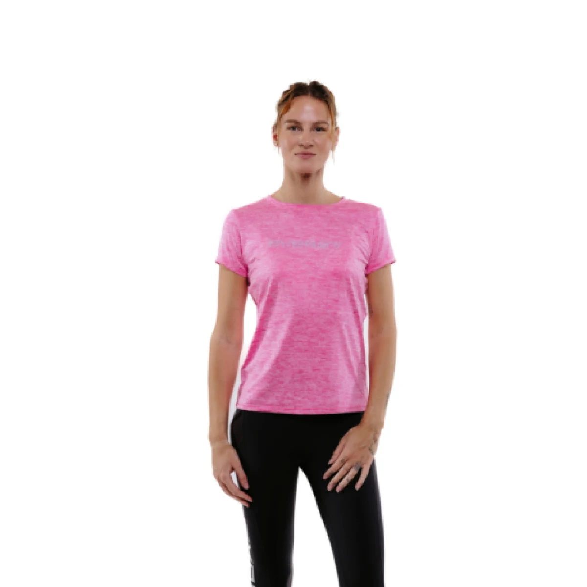 Dámske turistické tričko s krátkym rukávom EVERETT TecaShirt W pink melange · záber 1
