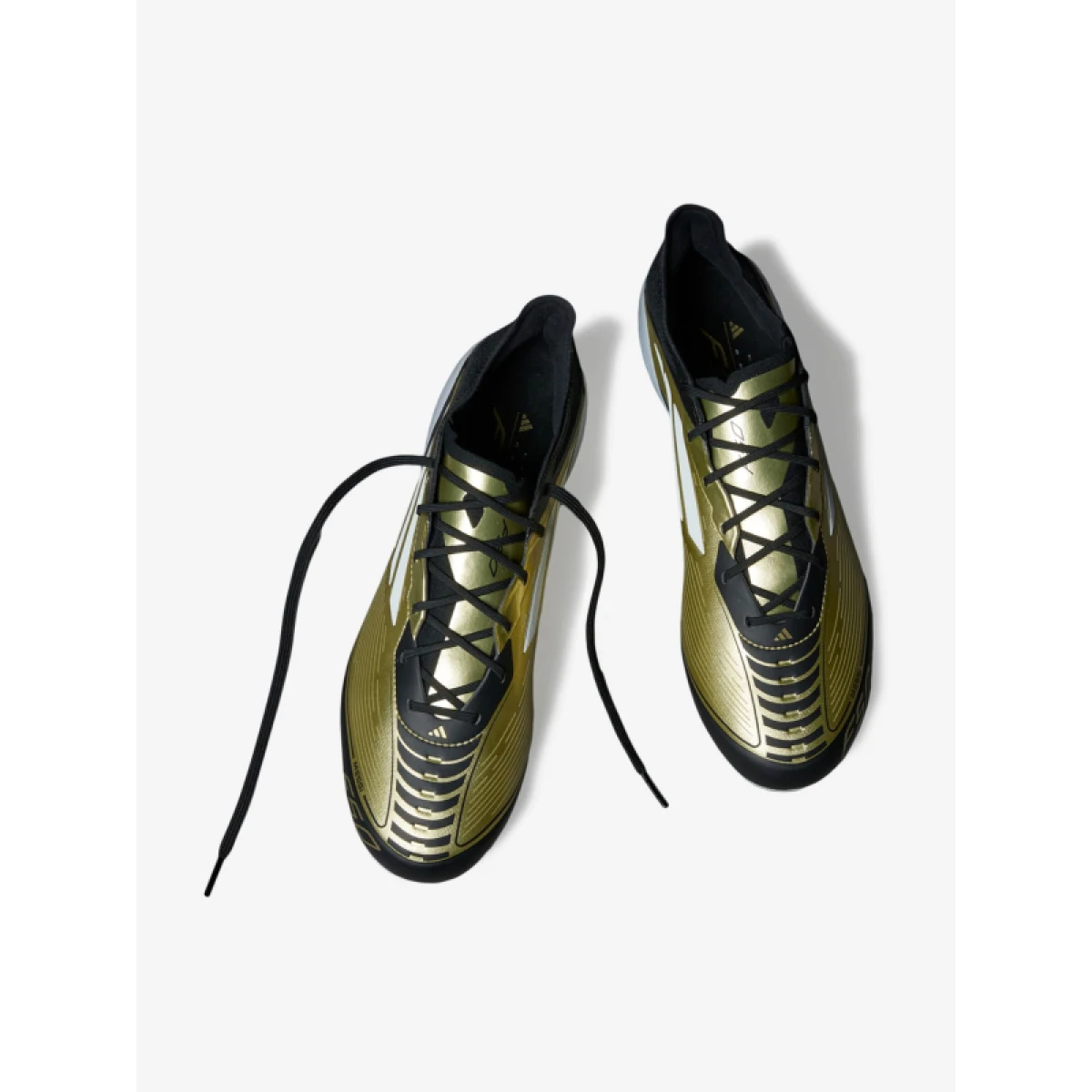 Pánske futbalové kopačky outdoorové ADIDAS F50 Elite Messi M FG gold metallic cloud white core black · záber 4