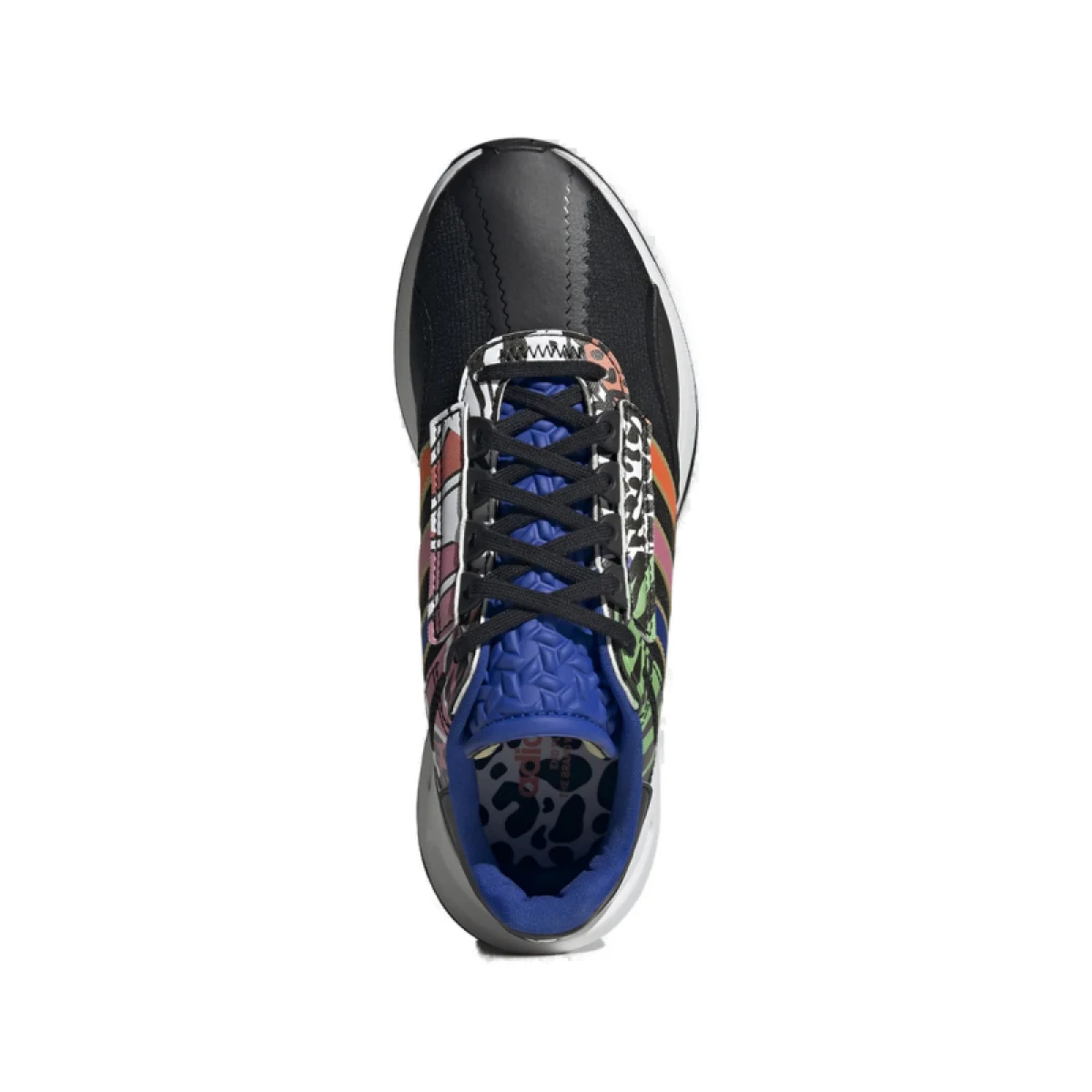 Dámska rekreačná obuv ADIDAS ORIGINALS Valerance core black true orange bold blue · záber 5