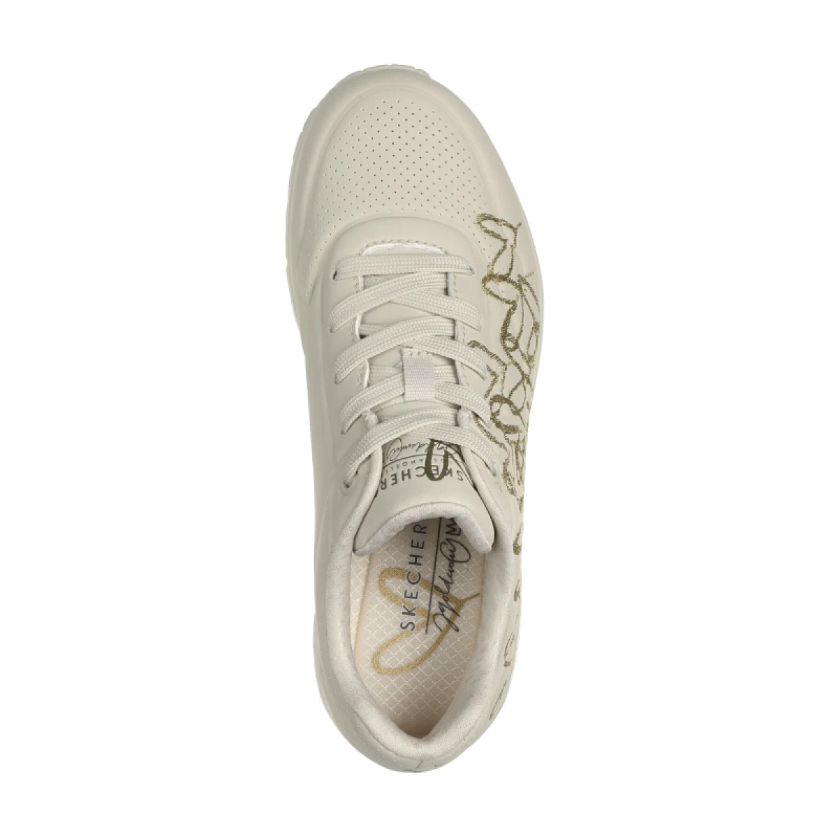 Dámska rekreačná obuv SKECHERS Uno Golden Heart W natural gold · záber 4