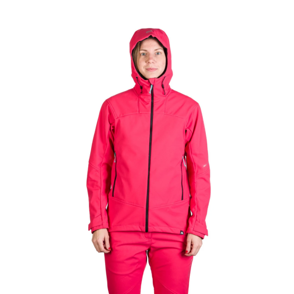 Dámska turistická softshellová bunda NORTHFINDER TINA-355pink · záber 3