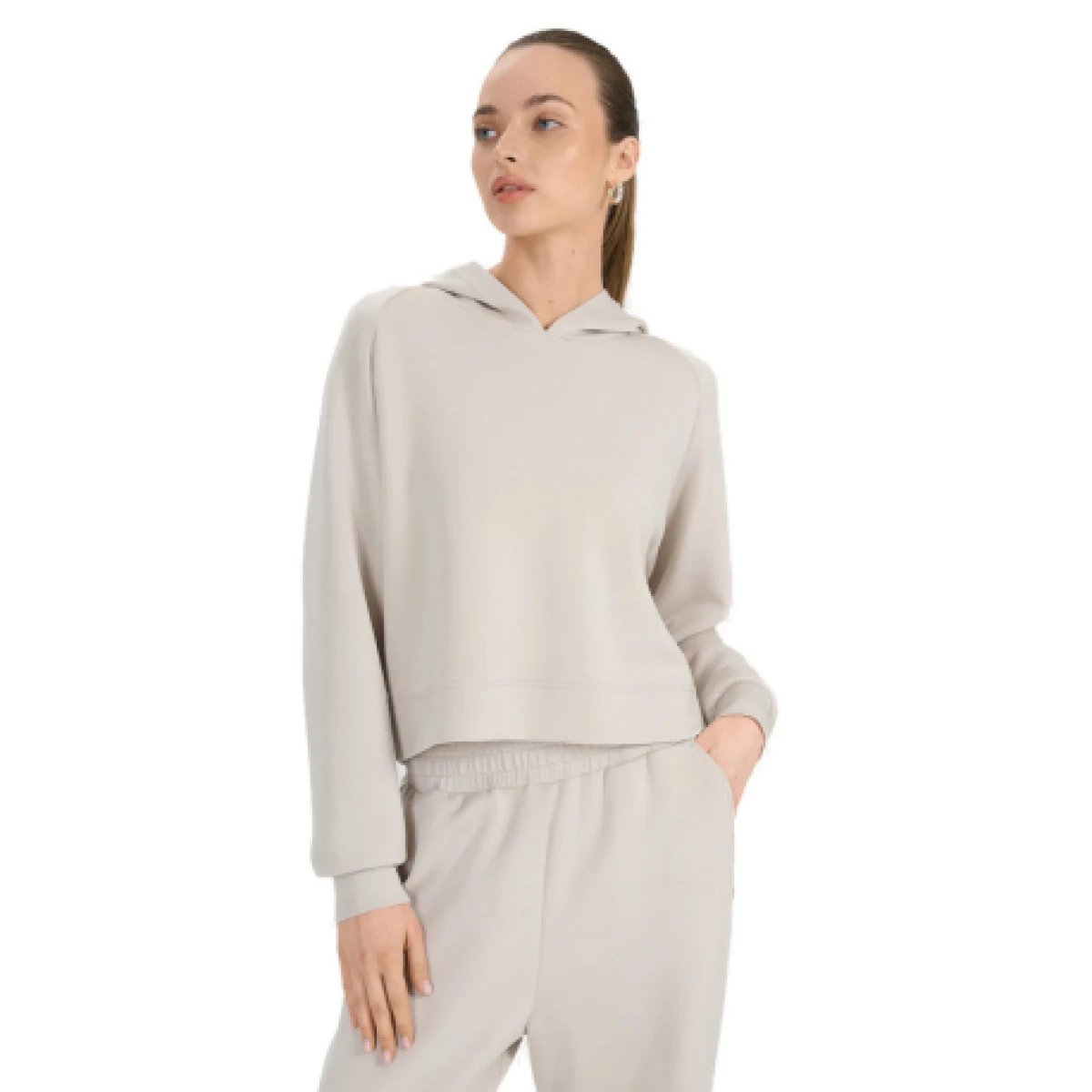 Dámska mikina s kapucňou 4F SWEATSHIRT F1562-83S-BEIGE · záber 1