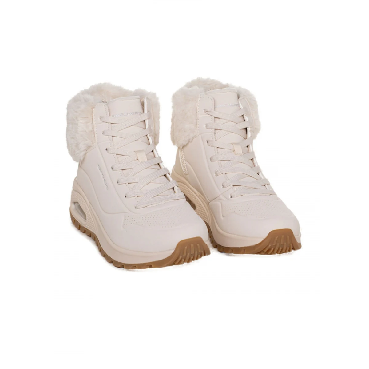 Dámske členkové zimné topánky SKECHERS Uno Rugged Fall Air W natural · záber 2