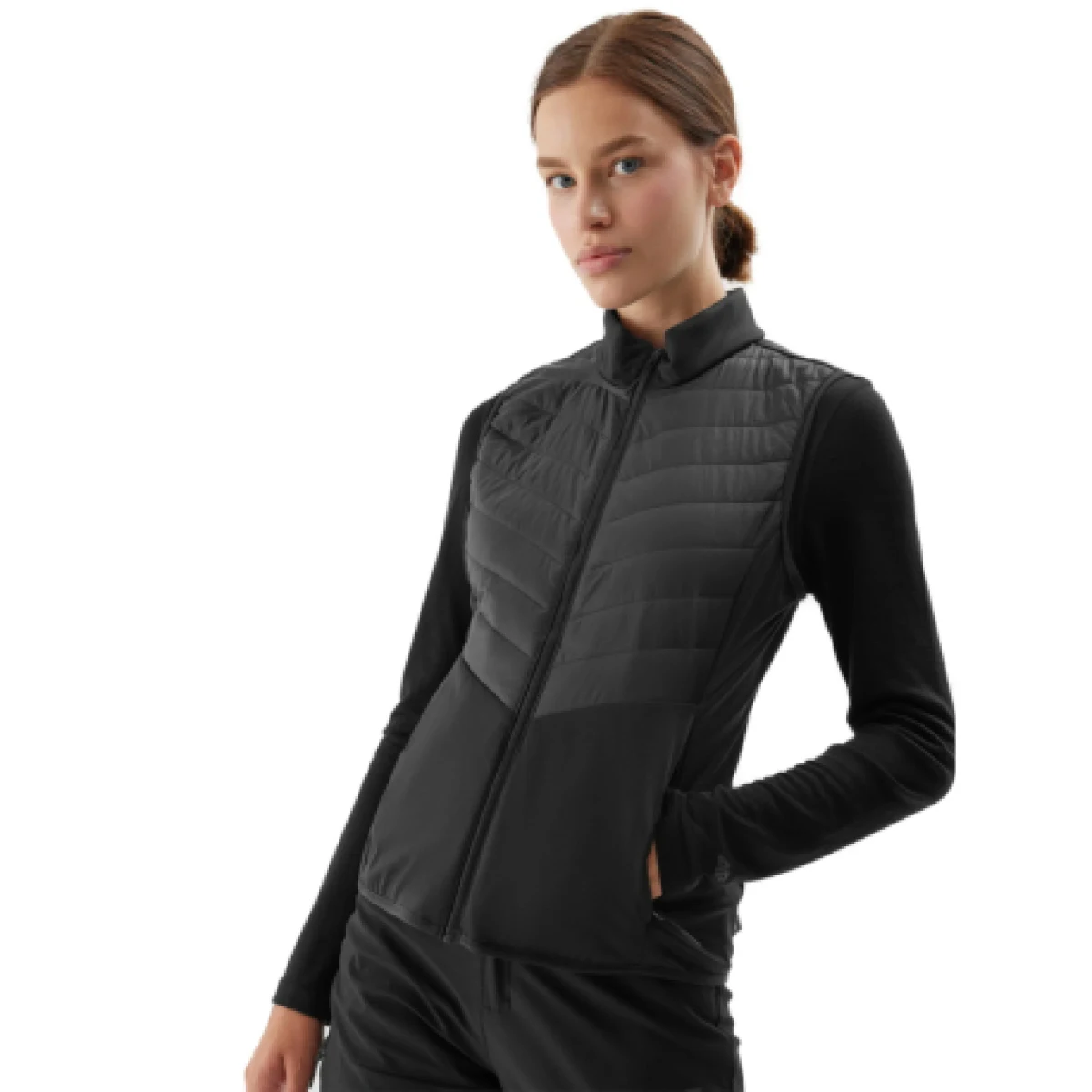 Dámska turistická vesta 4F VEST-AW23TVJAF048-20S-DEEP BLACK · záber 1