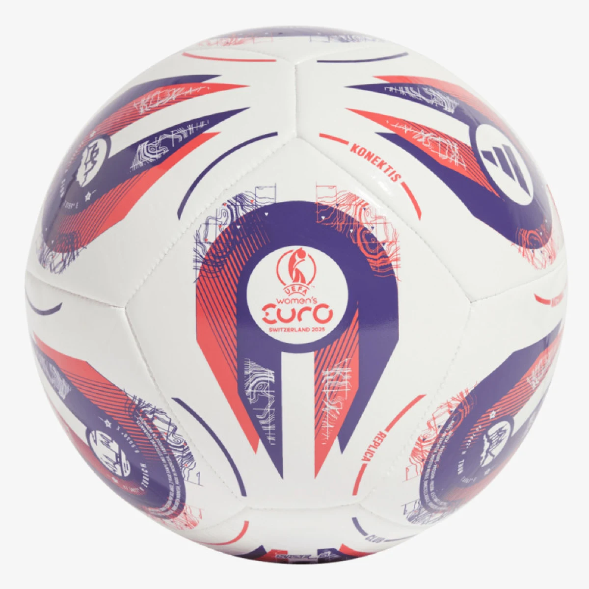 Futbalová lopta ADIDAS W EURO25 CLB WHITE PANTON PANTON · záber 2