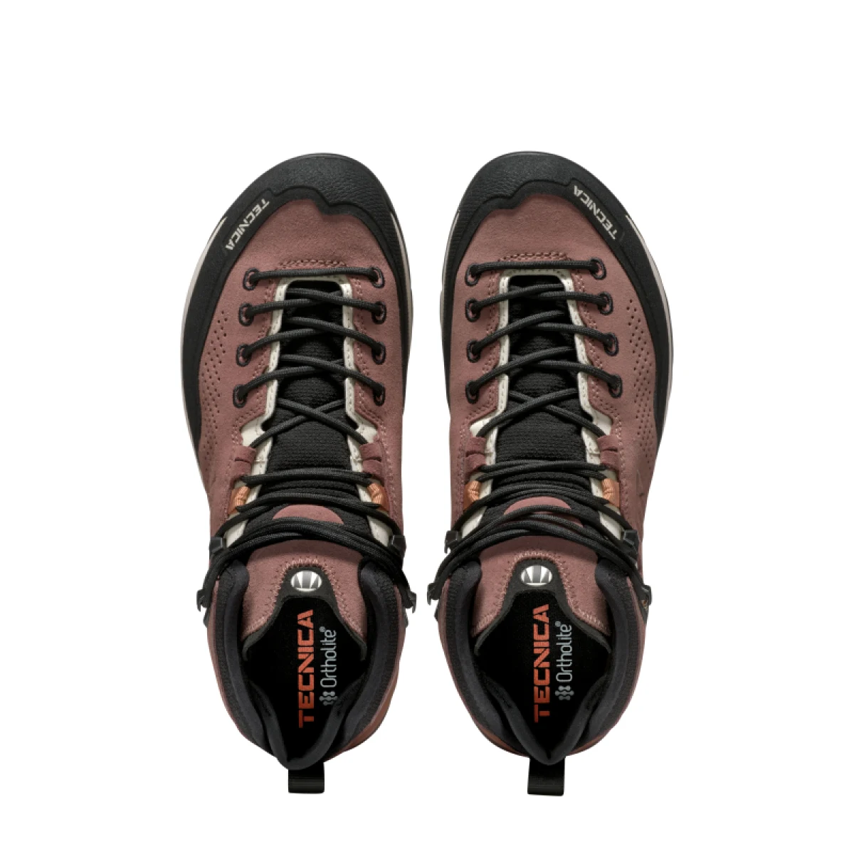 Dámska členková turistická celokožená obuv TECNICA Sulfur MID GTX Ws, dark pink ivory · záber 4