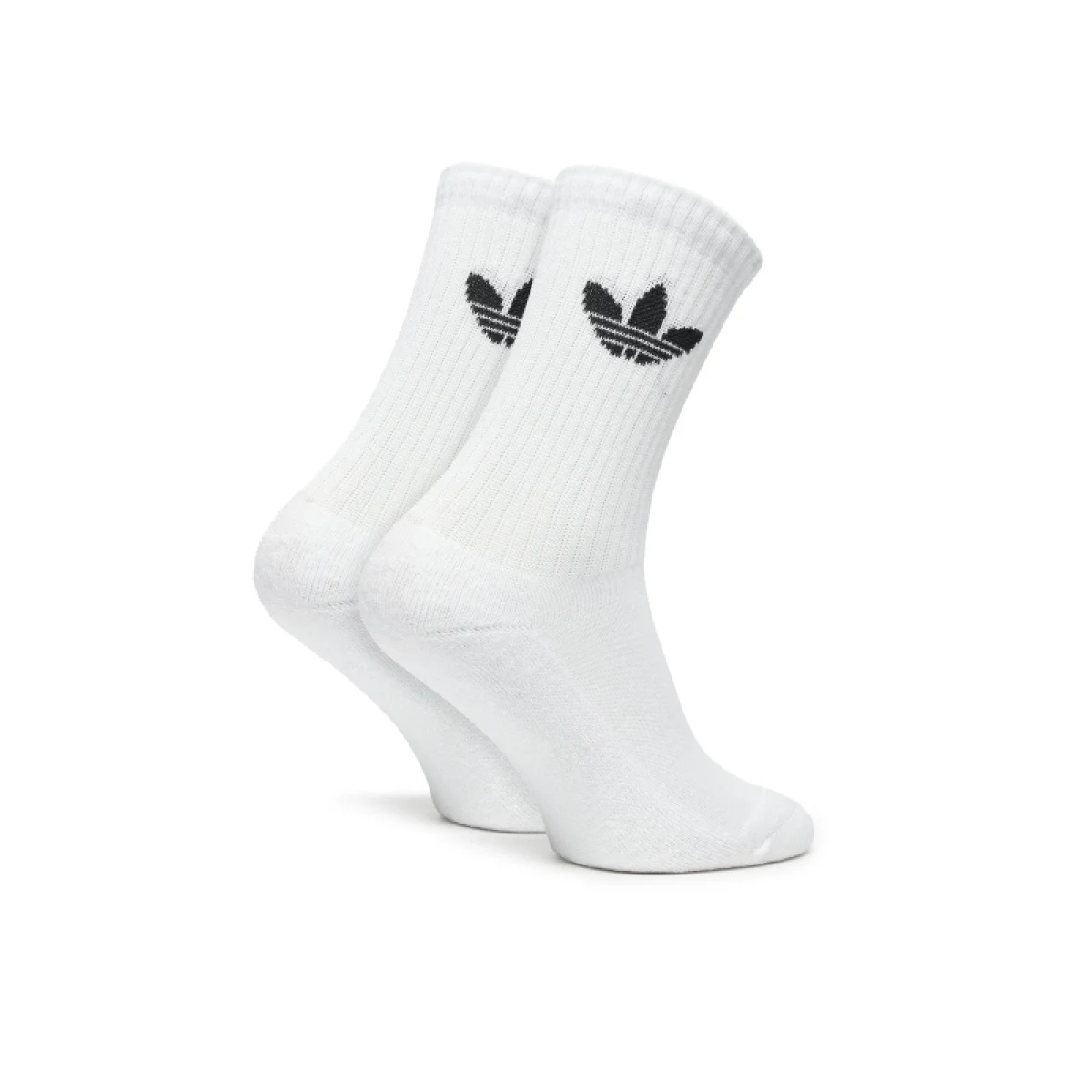 Ponožky ADIDAS ORIGINALS 3 PACK-CusTre Crw Sck WHITE BLACK · záber 3