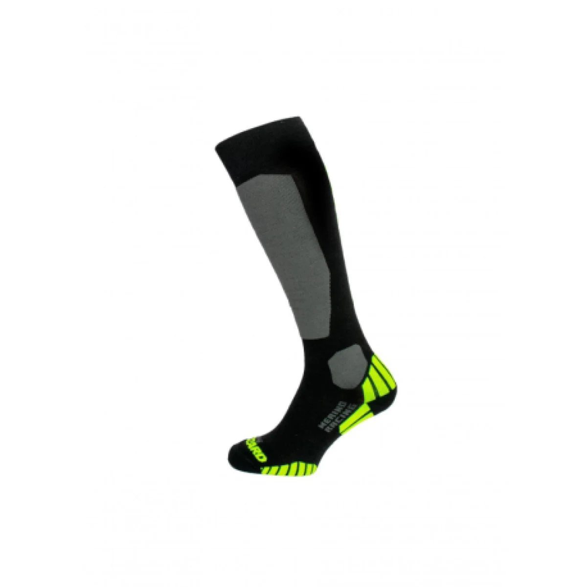 Lyžiarske podkolienky (ponožky) BLIZZARD Merino Racing ski socks, black yellow · záber 1