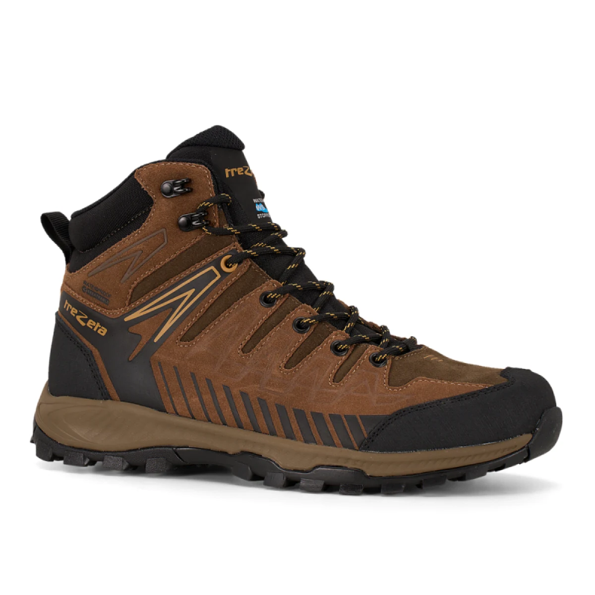 Pánska členková turistická celokožená obuv TREZETA Thunder Leather Mid WP M dark green honey · záber 3