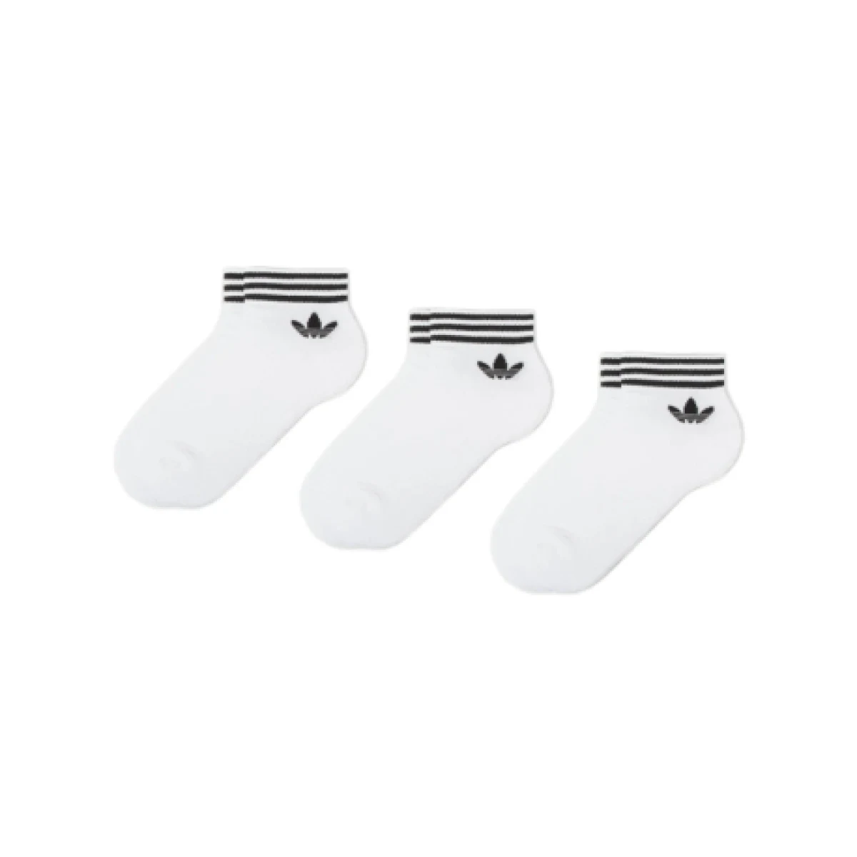 Ponožky ADIDAS ORIGINALS 3-PACK - TREF ANK SCK HC WHITE BLACK · záber 1