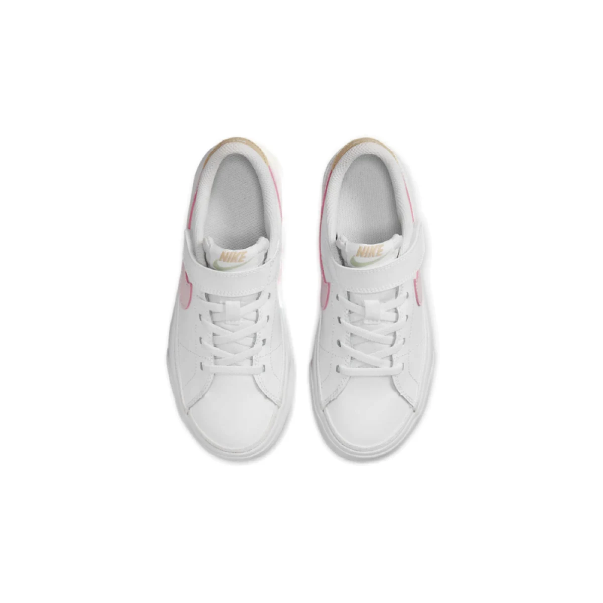 Dievčenská rekreačná obuv NIKE Court Legacy Ks white pink foam honeydew · záber 4