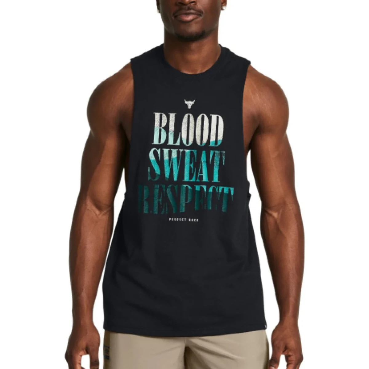 Pánske tielko UNDER ARMOUR PROJECT ROCK UA PROJECT ROCK BSR Payoff Tank-BLK · záber 1