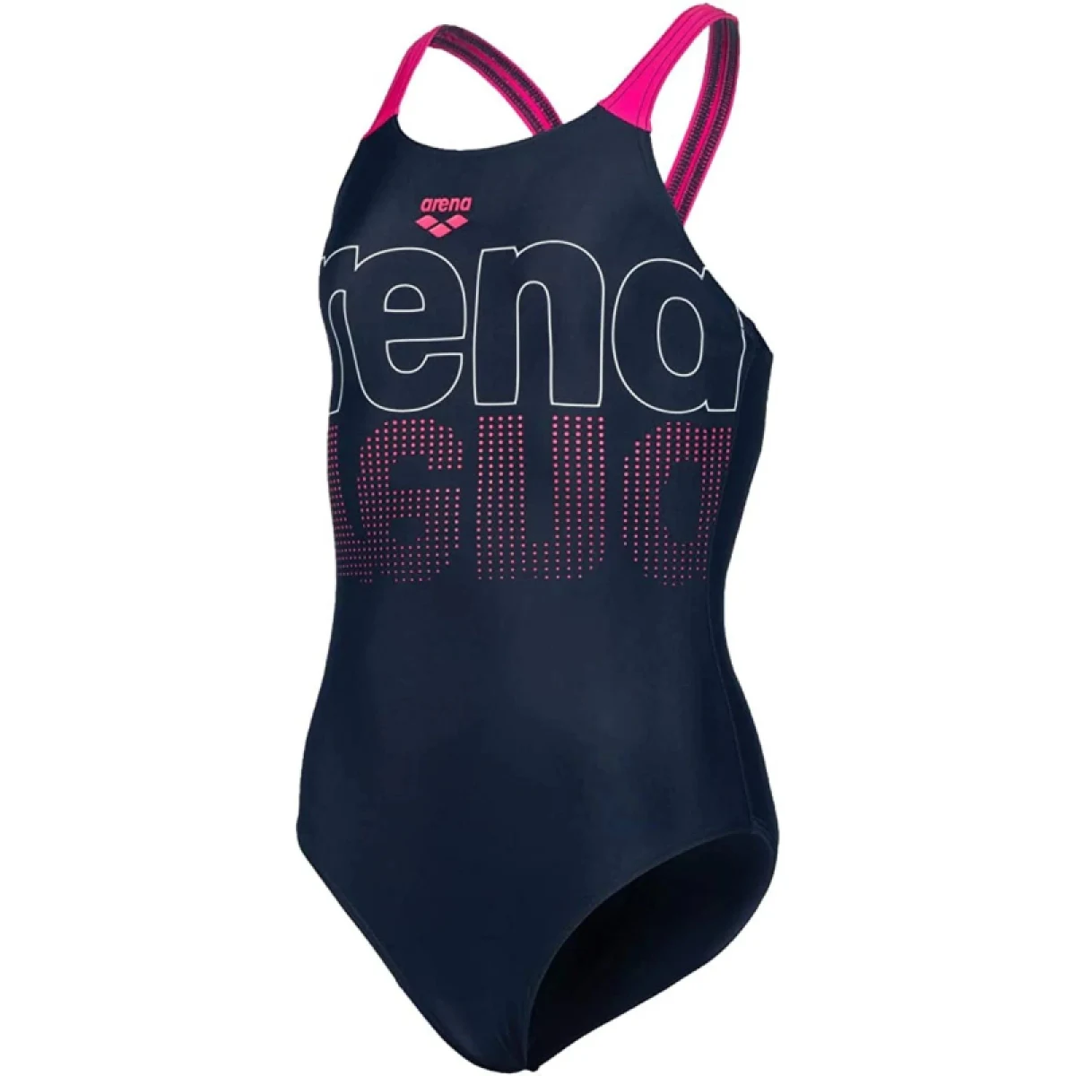 Dievčenské plavecké jednodielne plavky ARENA SWIMSUIT V BACK GRAPHIC Blue · záber 5