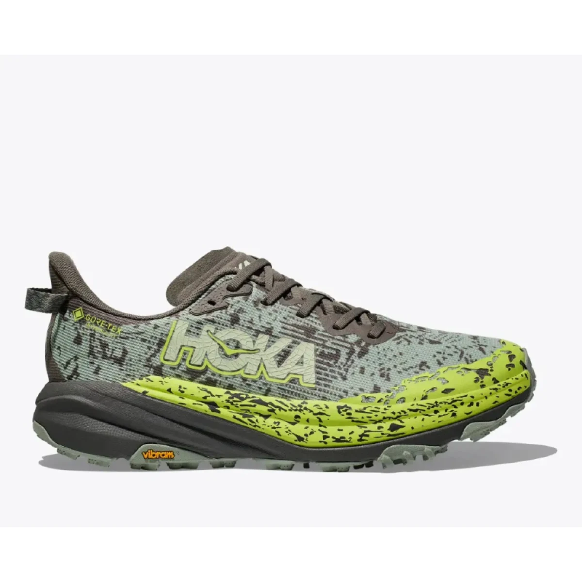 Pánska bežecká trailová obuv HOKA Speedgoat 6 GTX slate aloe vera · záber 3