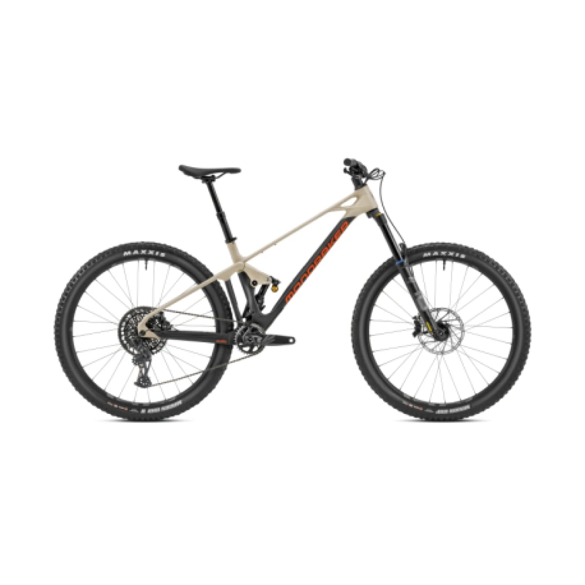 Horský bicykel MONDRAKER Foxy Carbon RR MIND, carbon desert grey orange · záber 1