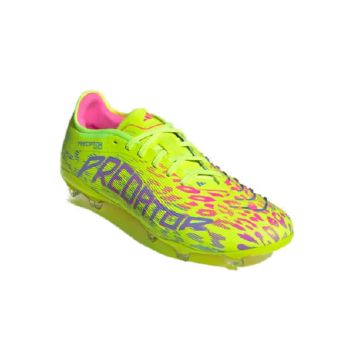 Pánske futbalové kopačky outdoorové ADIDAS Predator Pro M FG lucid lemon blue fusion lucid pink · záber 1