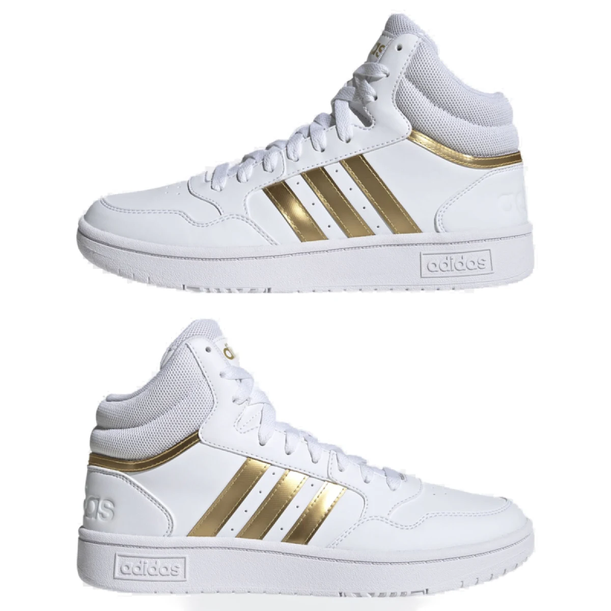 Dámska rekreačná obuv ADIDAS Hoops 3.0 Mid cloud white cloud white grey two · záber 4