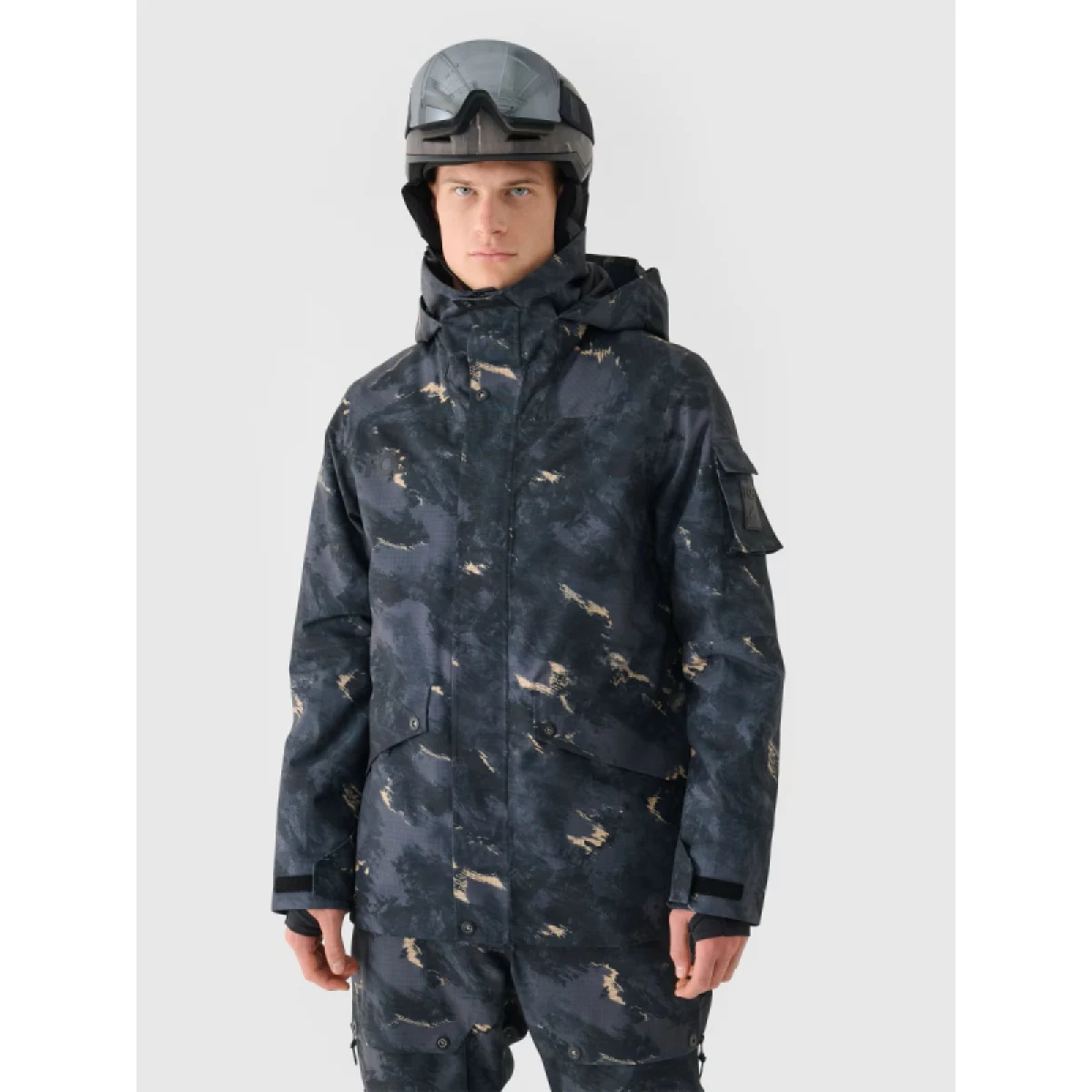 Pánska lyžiarska bunda 4F TECHNICAL JACKET-WAW24TTJAM509-90A-MULTICOLOUR ALLOVER · záber 2