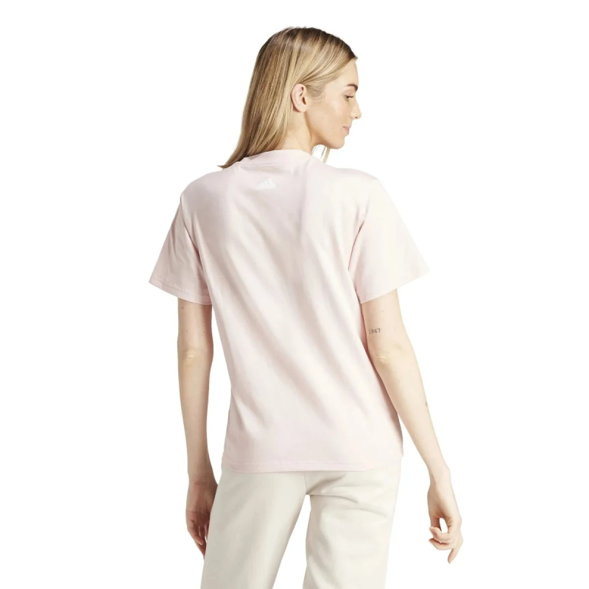 Dámske tričko s krátkym rukávom ADIDAS W FI LOGO T-IY3441-Pink · záber 2