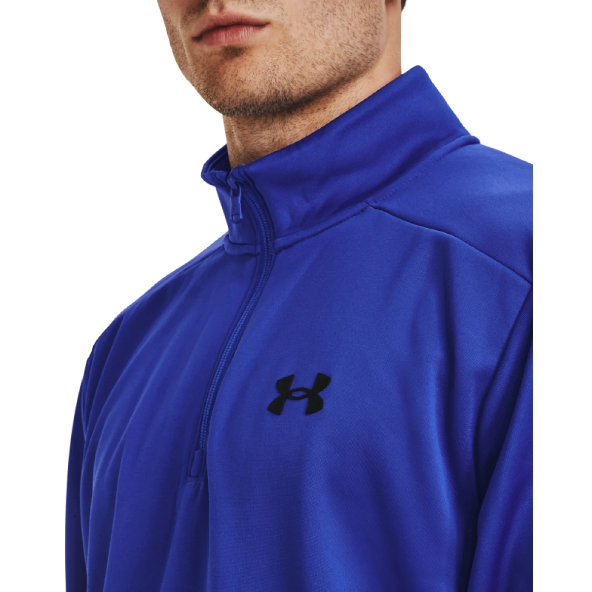 Pánska zateplená tréningová mikina s 1 2 zipsom UNDER ARMOUR UA Armour Fleece 1 4 Zip-BLU · záber 2