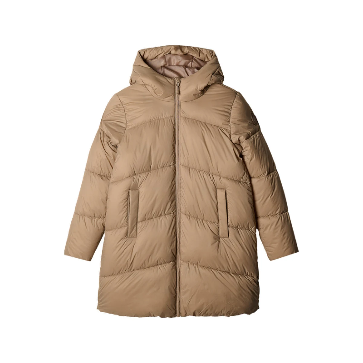 Dievčenská bunda 4F JUNIOR DOWN JACKET-JWAW24TDJAF455-83S-BEIGE · záber 5